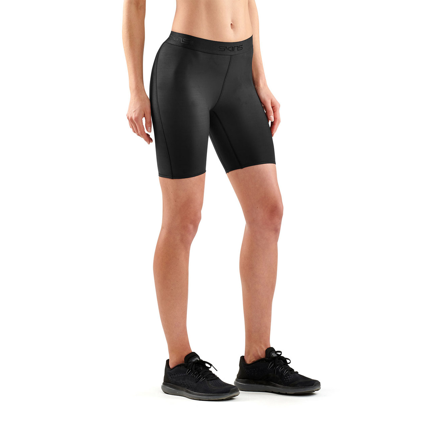 SKINS DNAmic Womens Shorts Black/Black (X-Small) - SKINS - Touch of Modern