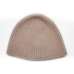 Cashmere Ribbed Beanie // 5ply (New Wine)