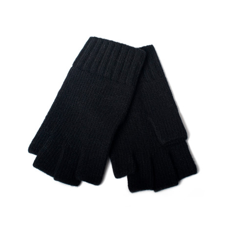 Cashmere Fingerless Gloves (Black) - Portolano - Touch of Modern