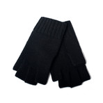 Cashmere Fingerless Gloves (Black)