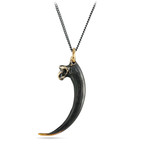 Black Golden Eagle Talon Necklace (Bronze // 20" Gunmetal Chain)