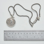 Macedon // Greece 158-149 BC Large Silver Coin In Bezel