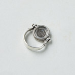 Crusader Coin // 1131-1142 AD // Set In Silver Swivel Ring