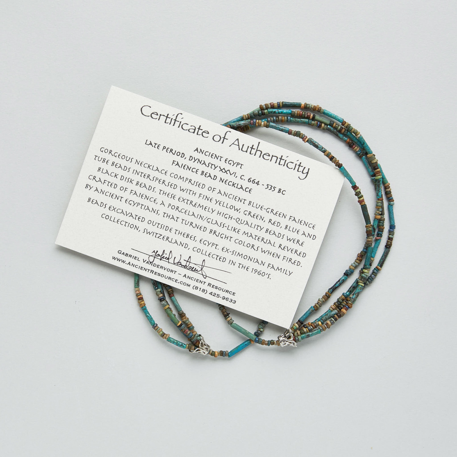 Ancient Egypt // 664-535 BC Bead Necklace - Ancient Resource - Touch of ...