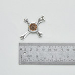 "Widow's Mite" Coin Of The Bible // Set In Custom Silver Cross