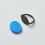 Ancient Greek Ring With Soldier // C. 3rd-1st Century BC