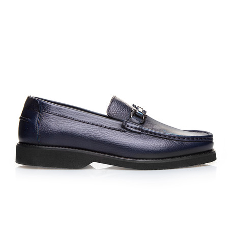 Behrtio Moccasin Shoes // Navy Blue (Euro: 39)