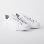 Bloke-Low Lace-Up Sneaker // White Leather (US: 7)
