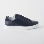 Bloke Low Lace-Up Sneaker // Navy Leather (US: 7)