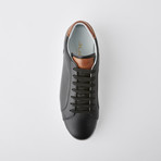 Bloke Low Lace-Up Sneaker // Black Leather (US: 8.5)