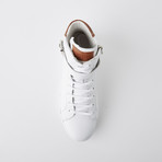 Bloke Hi Lace-Up Sneaker // White Leather (US: 7)