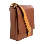 Seattle Leather Crossbody Messenger // Tan