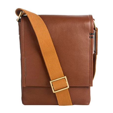 Seattle Leather Crossbody Messenger // Tan