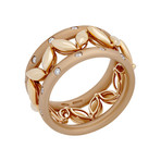 Stefan Hafner 18k Rose Gold Diamond Ring // Ring Size: 8.25