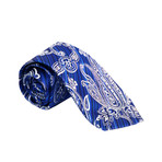 Intense Paisley Silk Tie // Blue