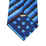 Classic Stripped Silk Tie // Blue