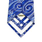 Intense Paisley Silk Tie // Blue