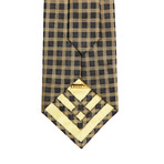 Boxed Striped Silk Tie // Chocolate + Gold