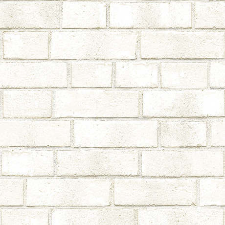 Brick // Off-White // Self-Adhesive Wallpaper (Double Roll)