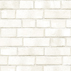 Brick // Off-White // Self-Adhesive Wallpaper (Double Roll)