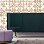 Cynthia Rowley // Chainlinx // Gold // Self-Adhesive Wallpaper