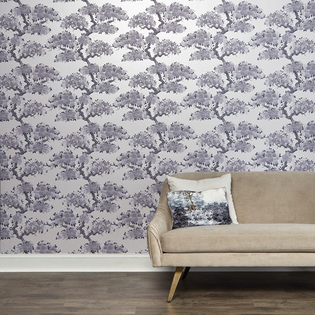 Kimono // Blue Silk // Self-Adhesive Wallpaper