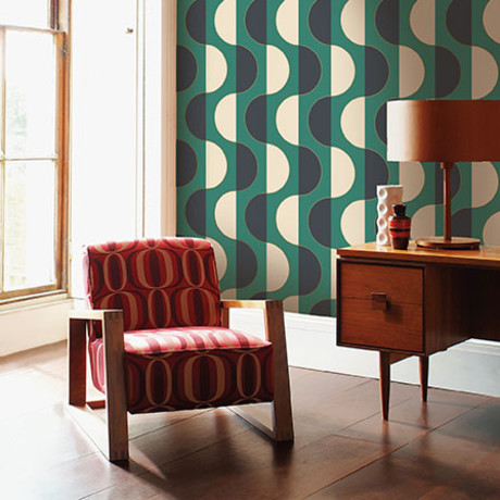 Luna // Emerald // Self-Adhesive Wallpaper