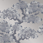 Kimono // Blue Silk // Self-Adhesive Wallpaper