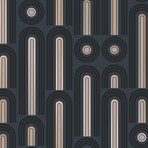 Novogratz // Wave Pop // Graphite // Self-Adhesive Wallpaper