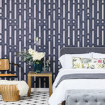 Novogratz // Wave Pop // Graphite // Self-Adhesive Wallpaper