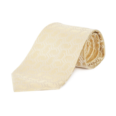 Locks + Clips Silk Tie // Light Gold