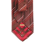 Racing Boxes Silk Tie // Red