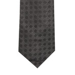 Rotating Circles Silk Tie // Black + Grey