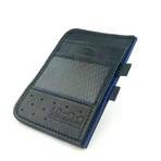 Clip Wallet (Black + Blue)