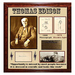 Signed + Framed Signature Collage // Thomas Edison