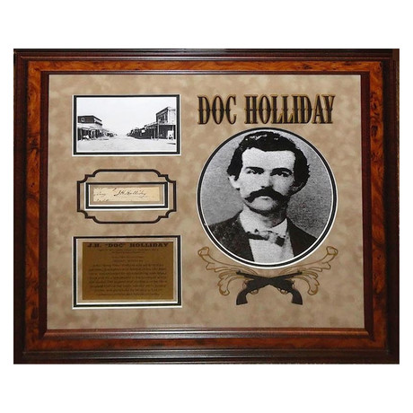 Signed + Framed Signature Collage // Doc Holliday