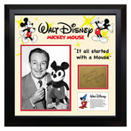 Signed + Framed Signature Collage // Walt Disney