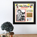 Signed + Framed Signature Collage // Walt Disney