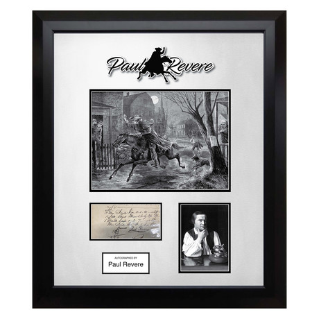 Signed + Framed Note Collage // Paul Revere