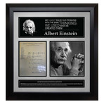 Signed + Framed Equation Collage // Albert Einstein