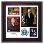 Signed + Framed Magazine Collage // Bill Clinton