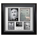 Signed + Framed Equation Collage // Nikola Tesla