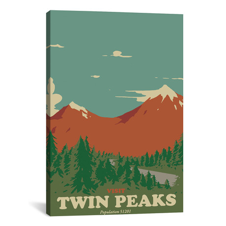 Visit Twin Peaks (18"W x 26"H x 0.75"D)