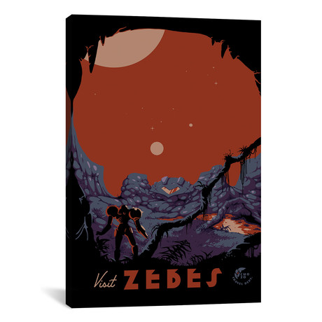 Visit Zebes (18"W x 26"H x 0.75"D)