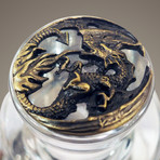 Dragon // Bronze + Glass Decanter