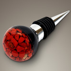 Wine Stoppers // Scorpion, Spider + Red Jasper // Set Of 3