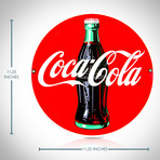 Original Coca-Cola // Vintage Enamel/Porcelain Bar Sign + Display