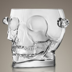 Brain Freeze // Skull Ice Holder + Set Of 4 Skull Shot Glasses