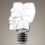 Skull Liquor Stopper + Measuring Jigger + Shot Glass // 3 In 1