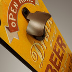 Vintage Inspired Wood Signs + Bottle Opener (Drink Good Beer)